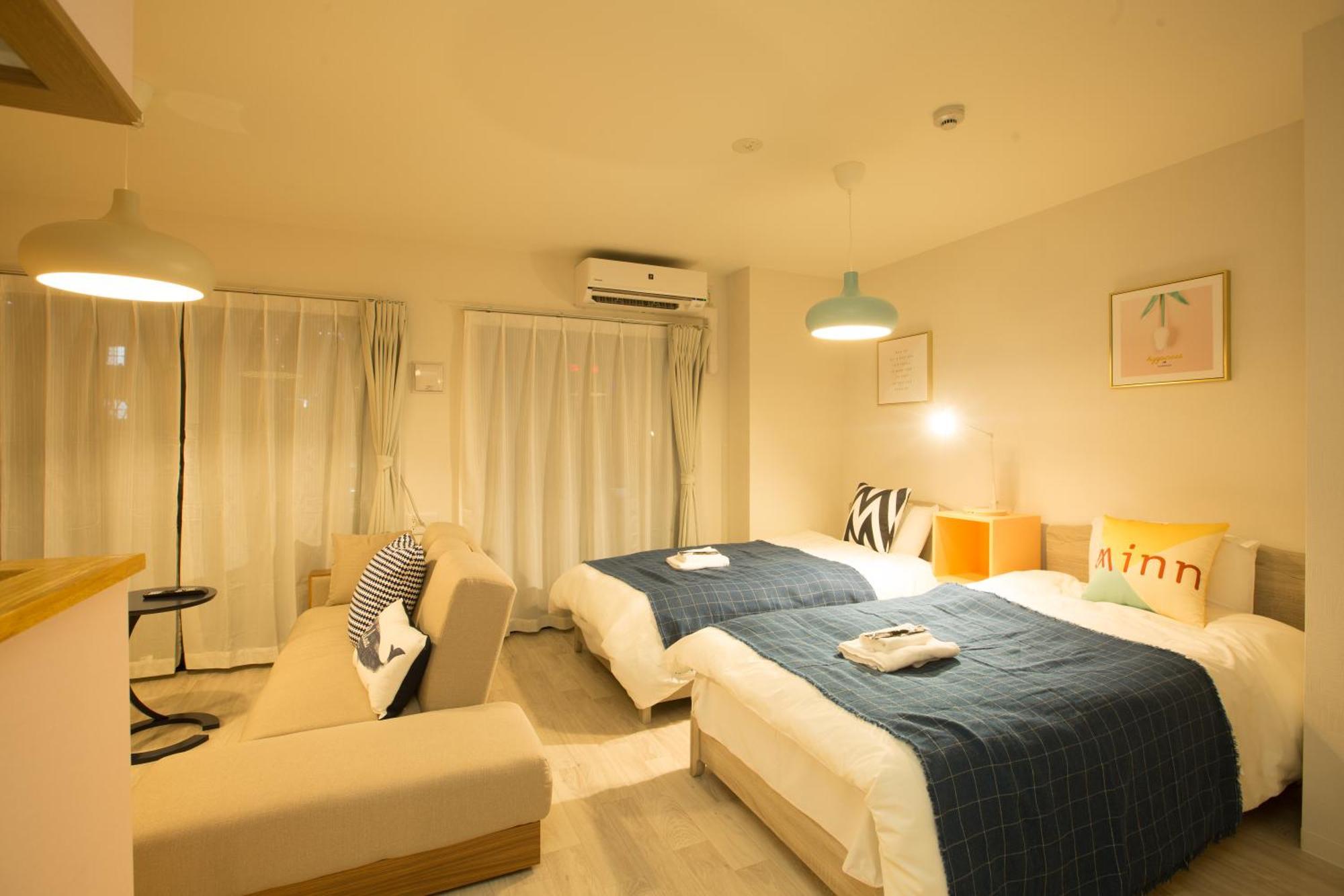 Apartmán Sky Living Namba Ósaka Pokoj fotografie