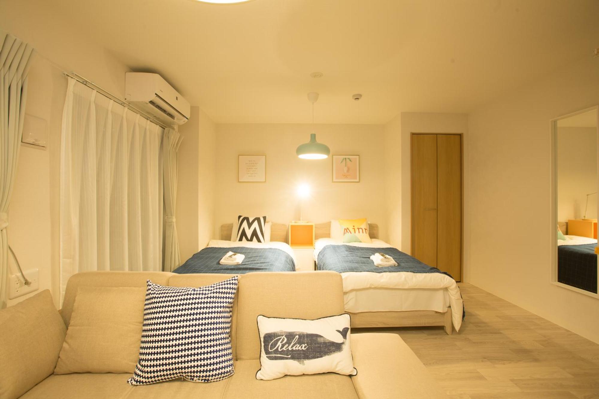 Apartmán Sky Living Namba Ósaka Pokoj fotografie
